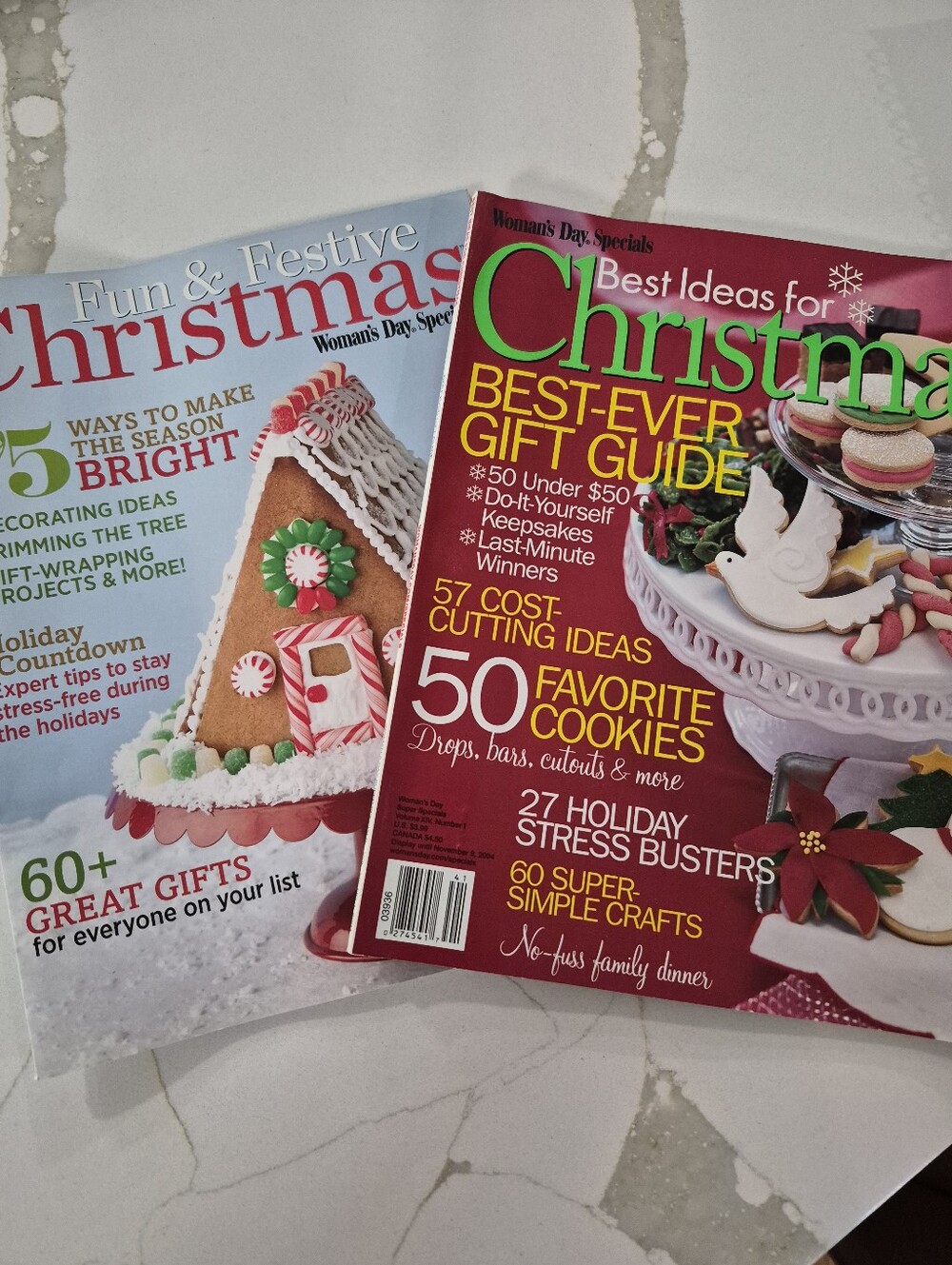 2 Womens Day  Christmas Magazine Issues. 2004 And 2012